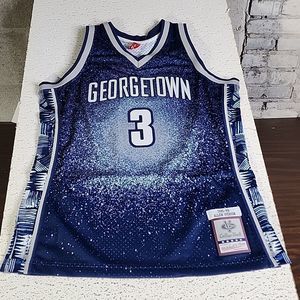 Mitchel & Ness NCAA Georgetown Swingman Allen Iverson Basketball Jersey Size L